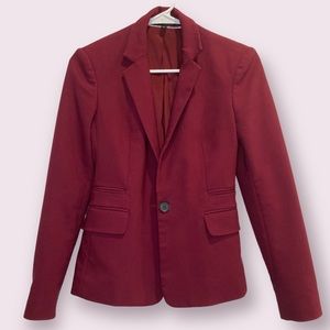Suit red blazer